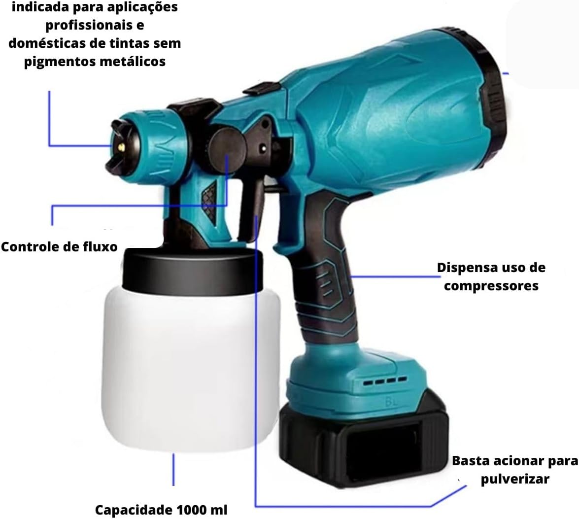 UltraFlow - Pistola de pintura sem fio