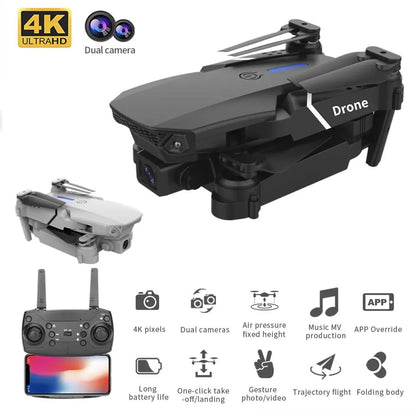 Mini Drone E998 Pro Com Câmera Dupla 4k Full Hd Wifi