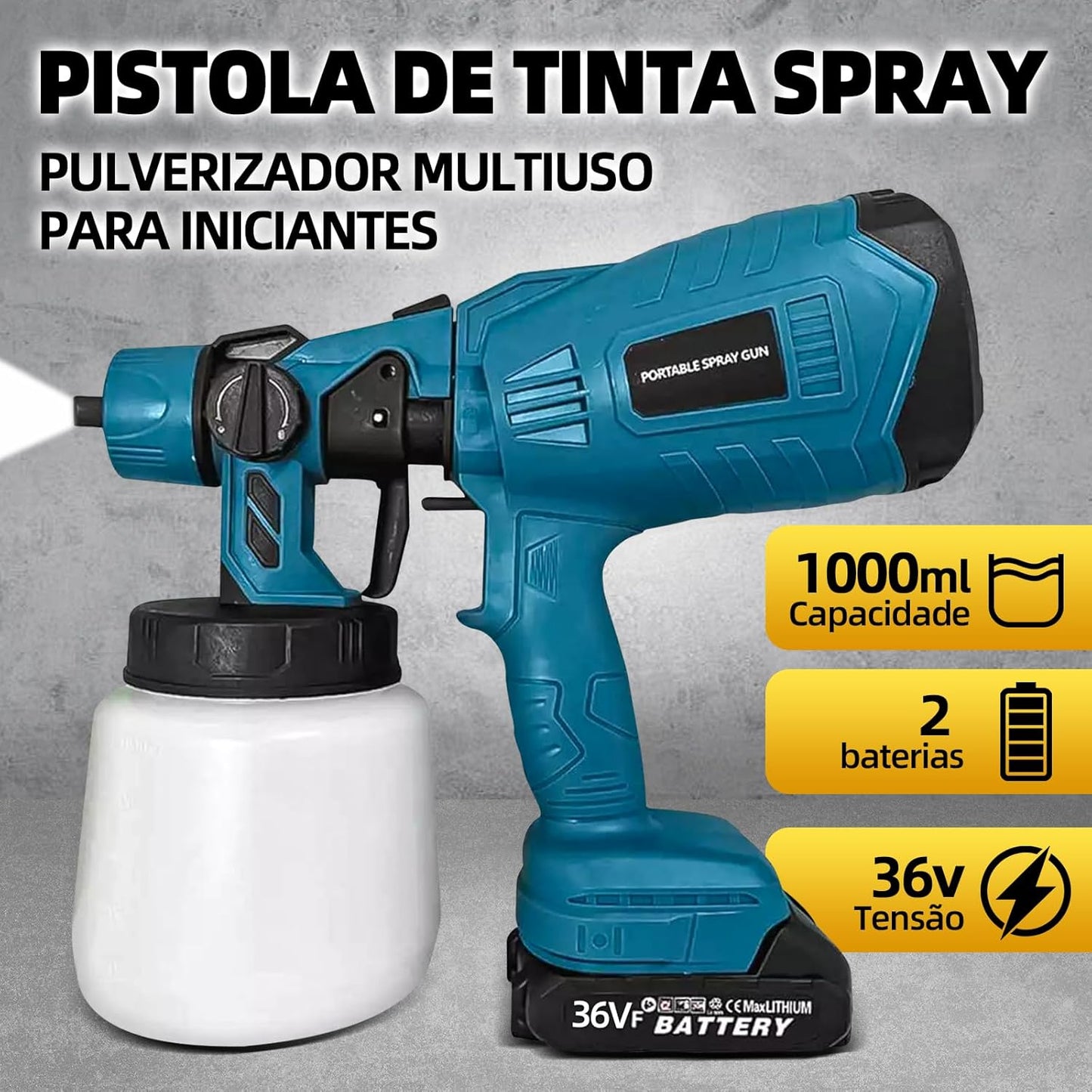 UltraFlow - Pistola de pintura sem fio