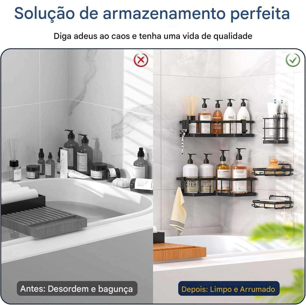 Kit de 5 Cestas Organizadoras Multiuso