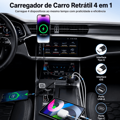 StarCharge Pro™ - Carregador 4 em 1 com Luzes Estreladas Premium 120W