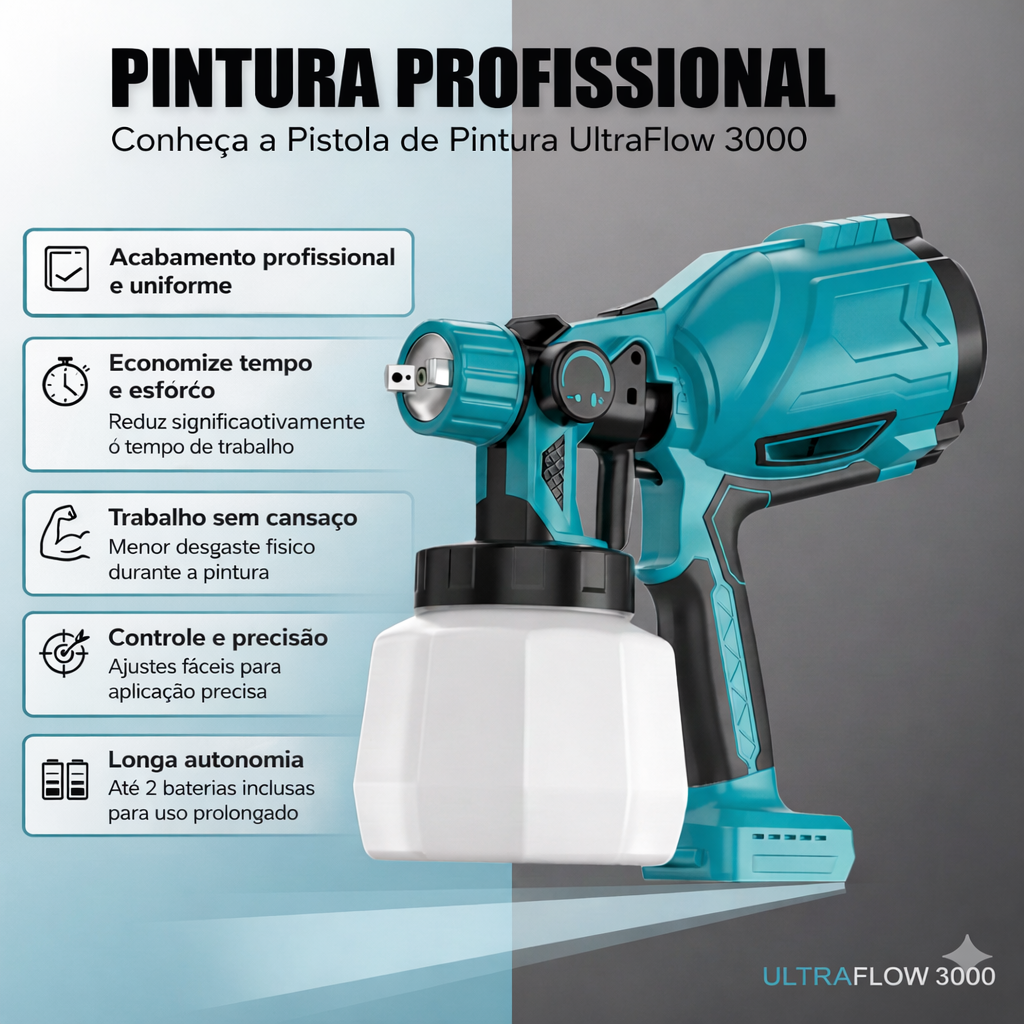 UltraFlow - Pistola de pintura sem fio