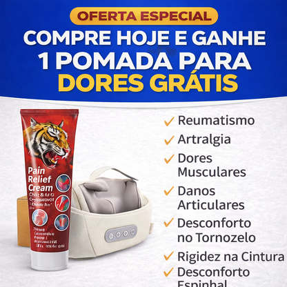 Kit 2 em 1 – Massageador com Pomada para Dores