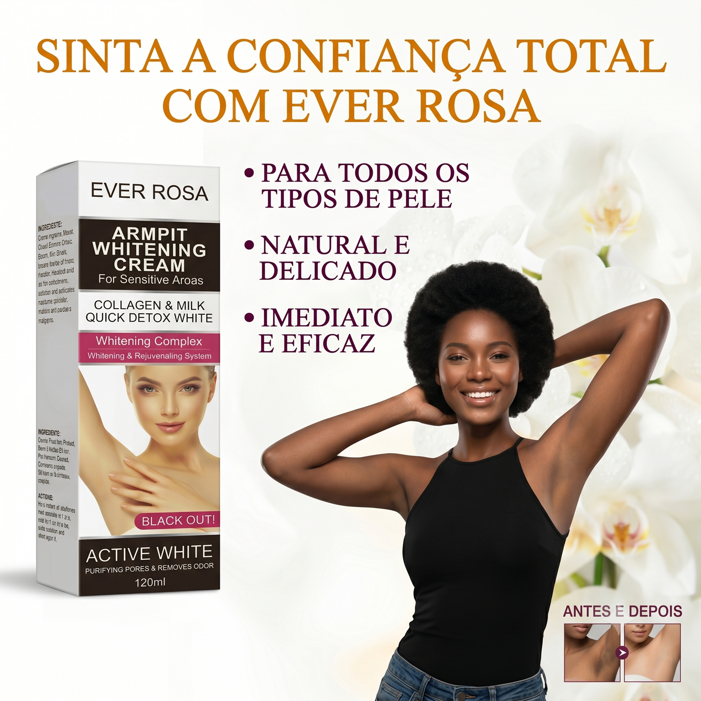 EVER ROSA - Clareador de partes intimas