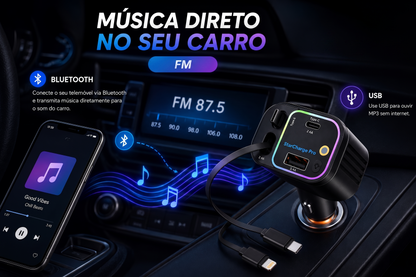 StarCharge Pro™ - Carregador 4 em 1 com Luzes Estreladas Premium 120W