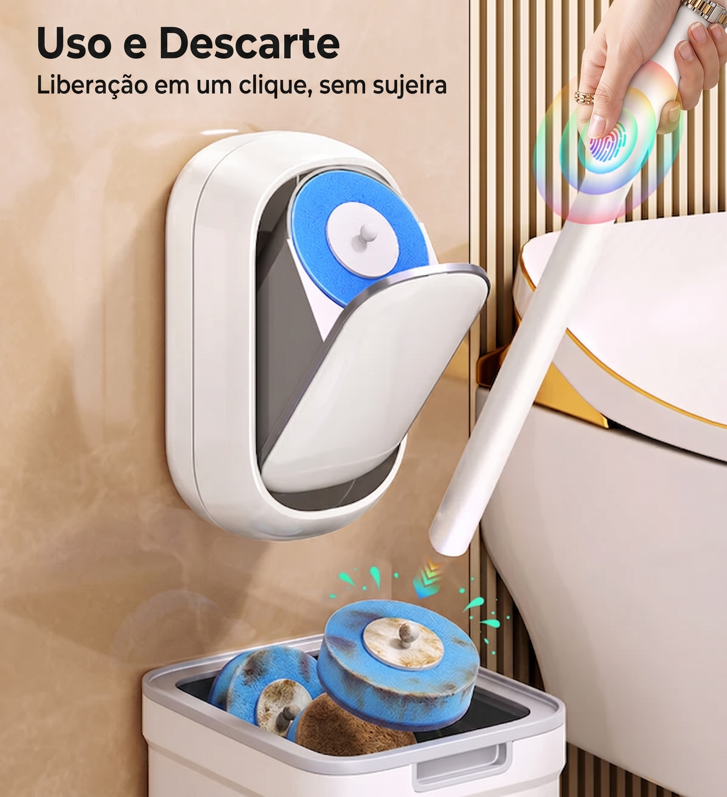 CleanBrush™ Escova Sanitária Inteligente