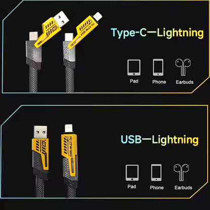 Cabo Profissional 4-em-1 65W UltraCharge
