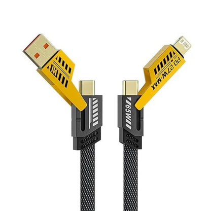 Cabo Profissional 4-em-1 65W UltraCharge