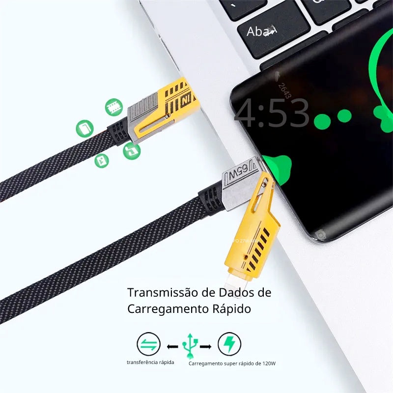 Cabo Profissional 4-em-1 65W UltraCharge