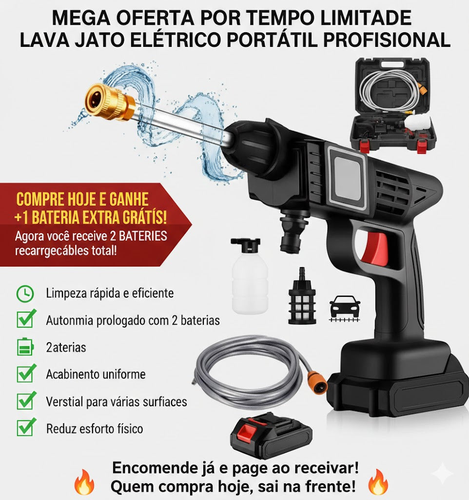 LavaElite - Pistola de alta pressão de agua