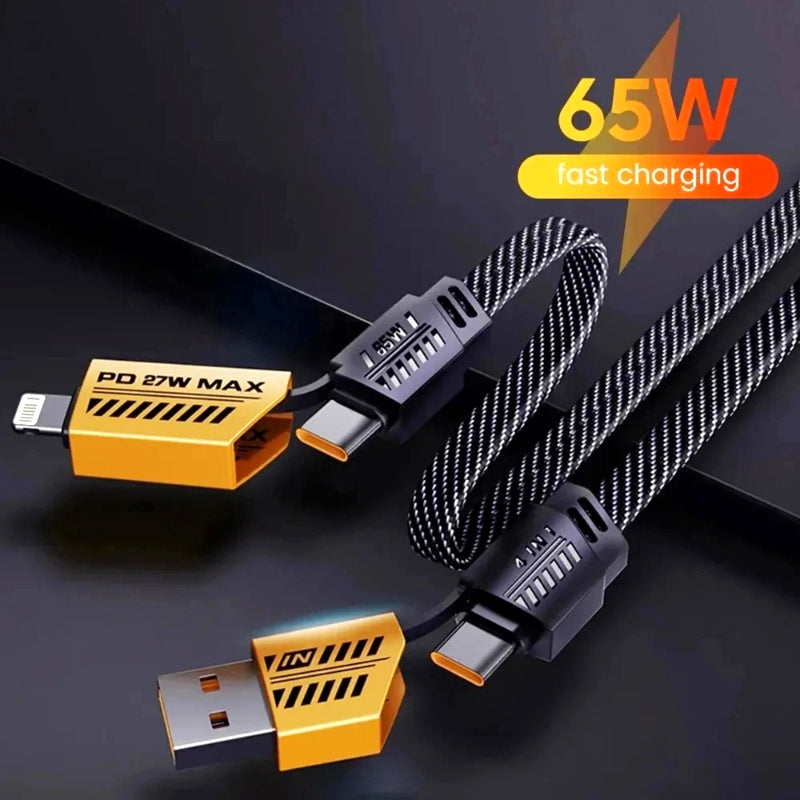 Cabo Profissional 4-em-1 65W UltraCharge