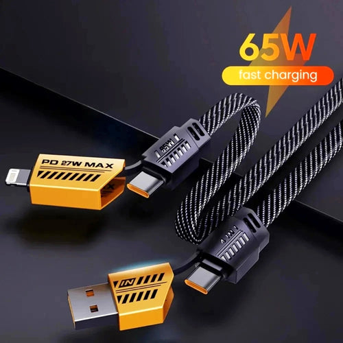 Cabo Profissional 4-em-1 65W UltraCharge